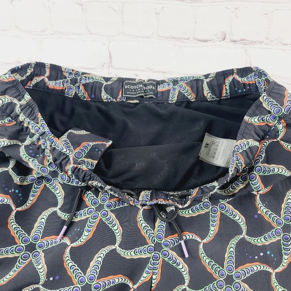 Scotch & Soda XL Swim Trunks Starfish Print